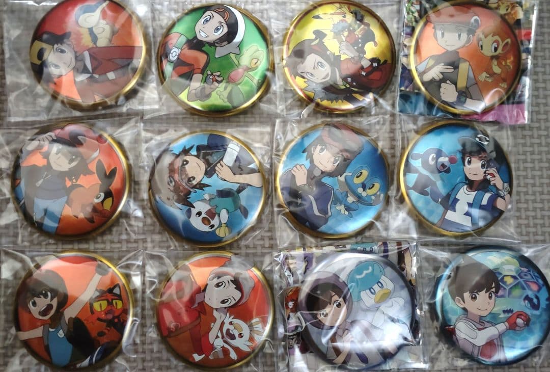 ポケモン男主人公缶バッジセット