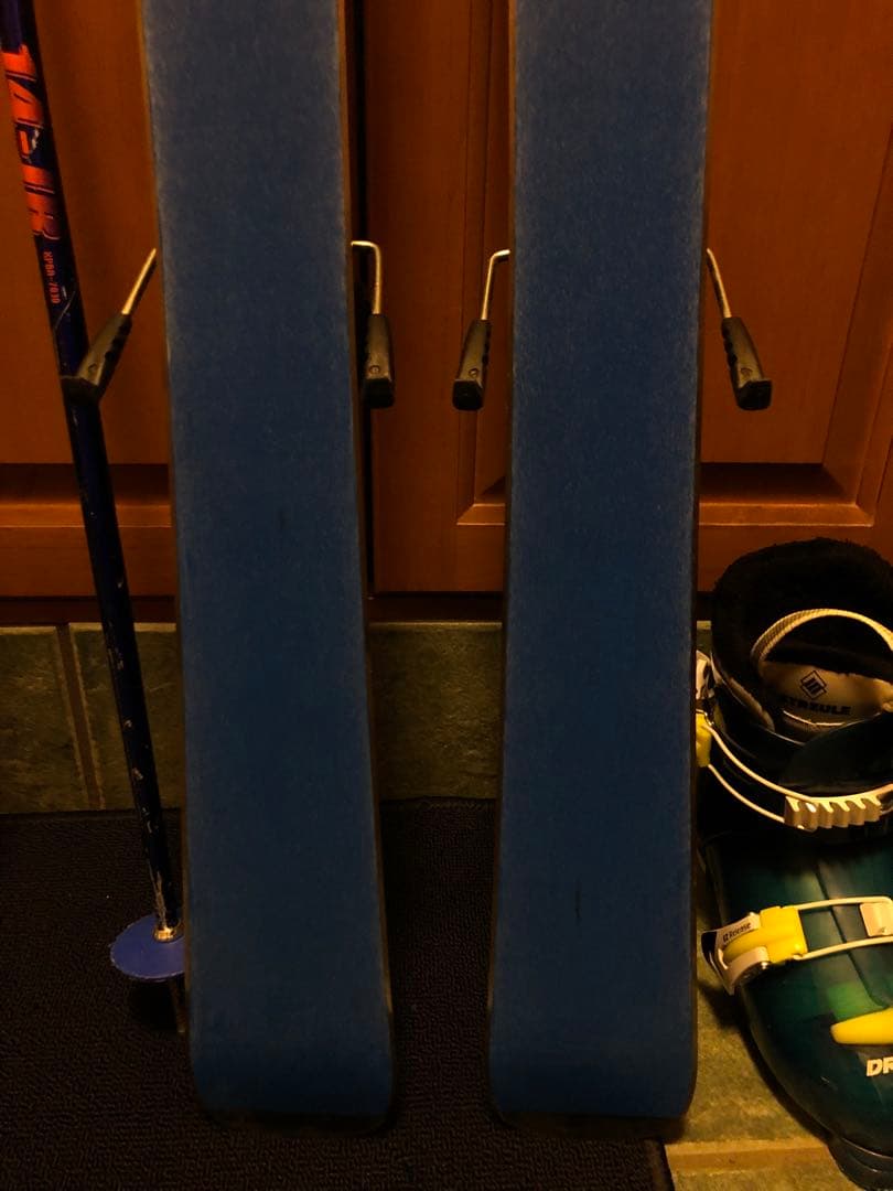 ゆうき☆キッズ　カービングスキー板110cm ストック85cm セット