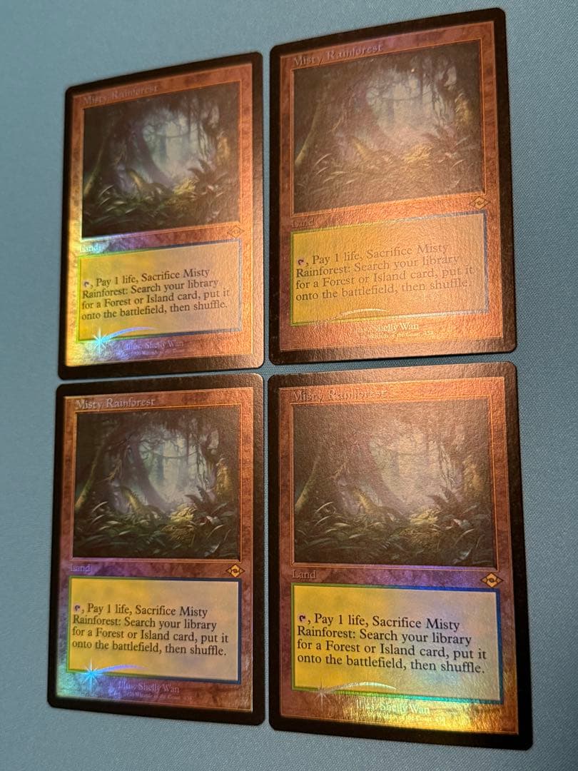 霧深い雨林　旧枠　英語foil 4枚