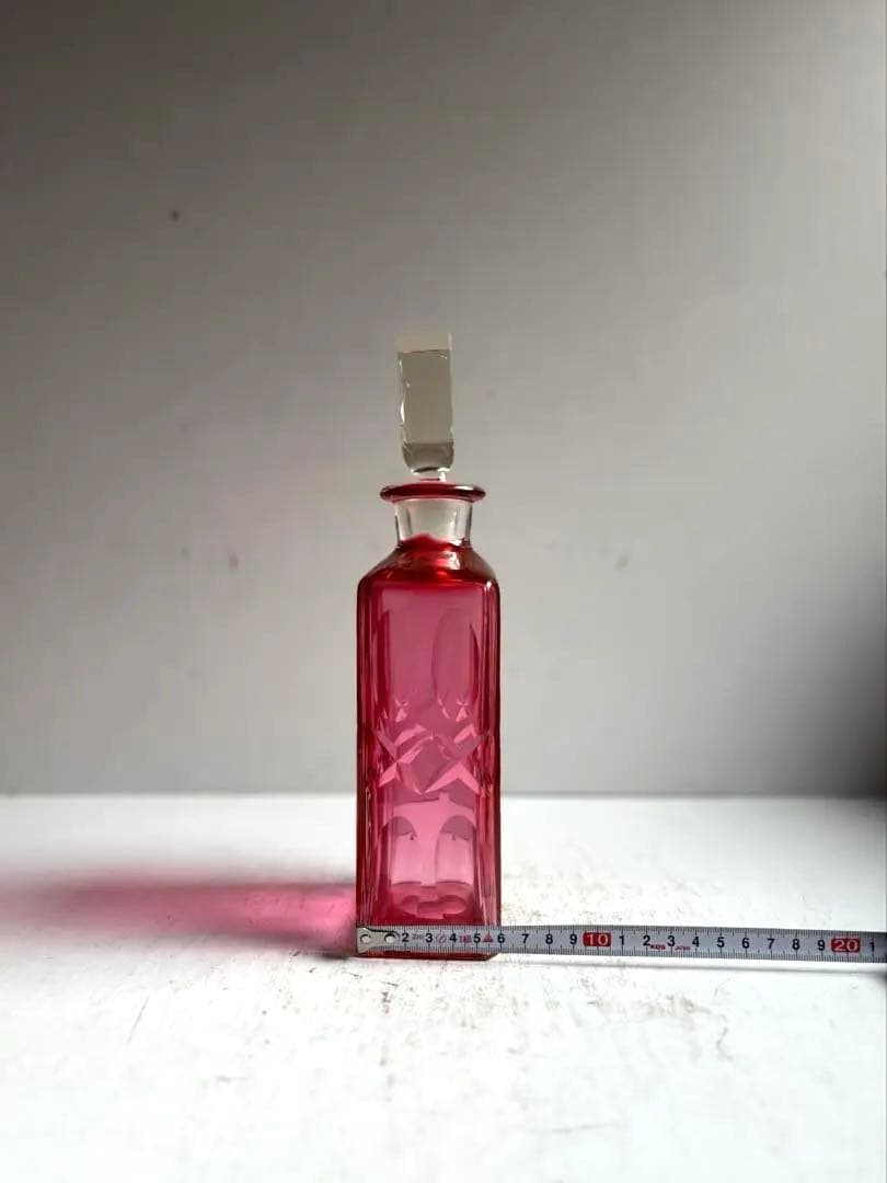 603 フランスアンティーク カットが美しいデキャンタ カラフ パリ 美品