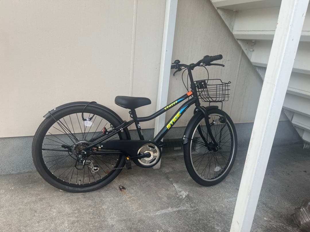 KJY 引き取り限定 キッズバイク ブラック バスケット付き