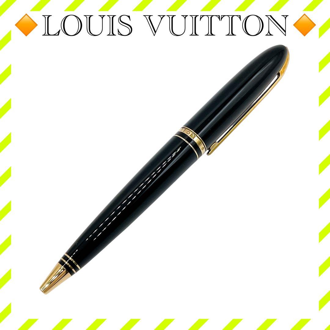 美品 ルイヴィトン N72702 ボールペン ブラック ゴールド ユニセックス