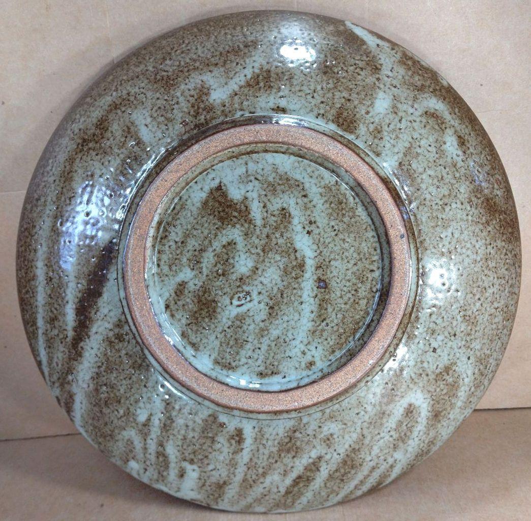 【本物保証】島岡達三 地釉縄文象嵌皿 共箱 栞 人間国宝 美品