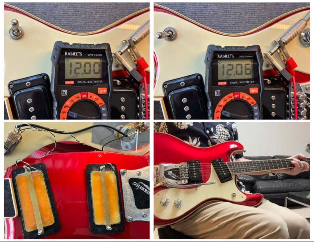 ■美品！USAモズライト 1963リイシュー！演奏動画あり！ハードケース付