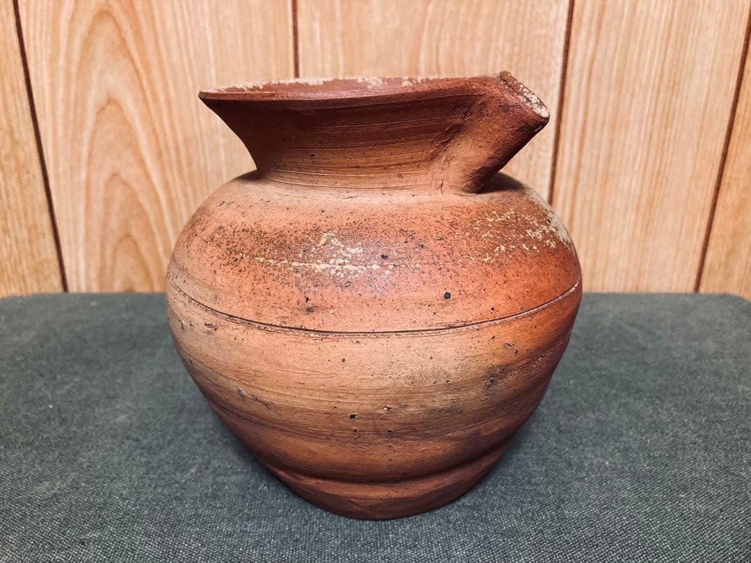 古備前 江戸中期頃 雀口 小壺 (検索 酒器 徳利