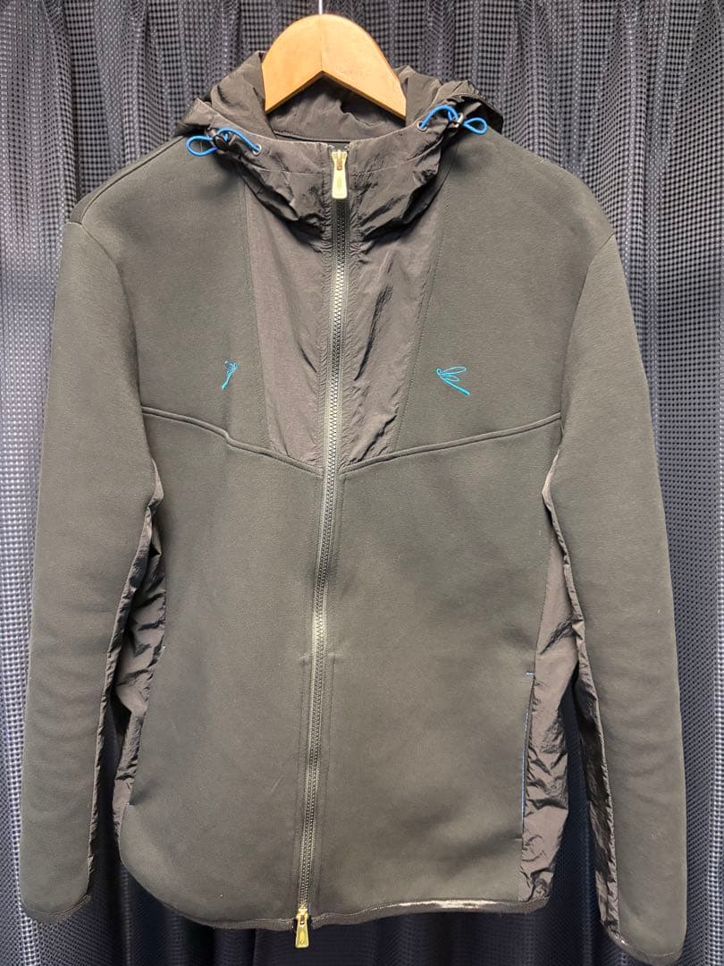 TOVHO トヴホ ダンボールニット 長袖パーカー ブラック系 03