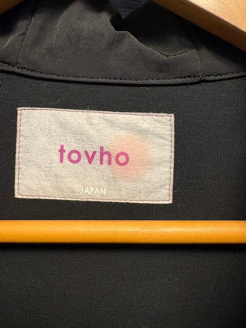 TOVHO トヴホ ダンボールニット 長袖パーカー ブラック系 03