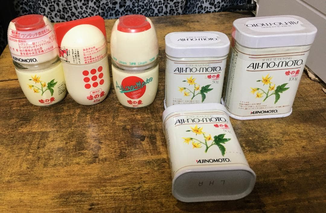 6点セット 味の素 激レア未開封 昭和レトロ ブリキ缶 ティン缶 ビン 調味料入