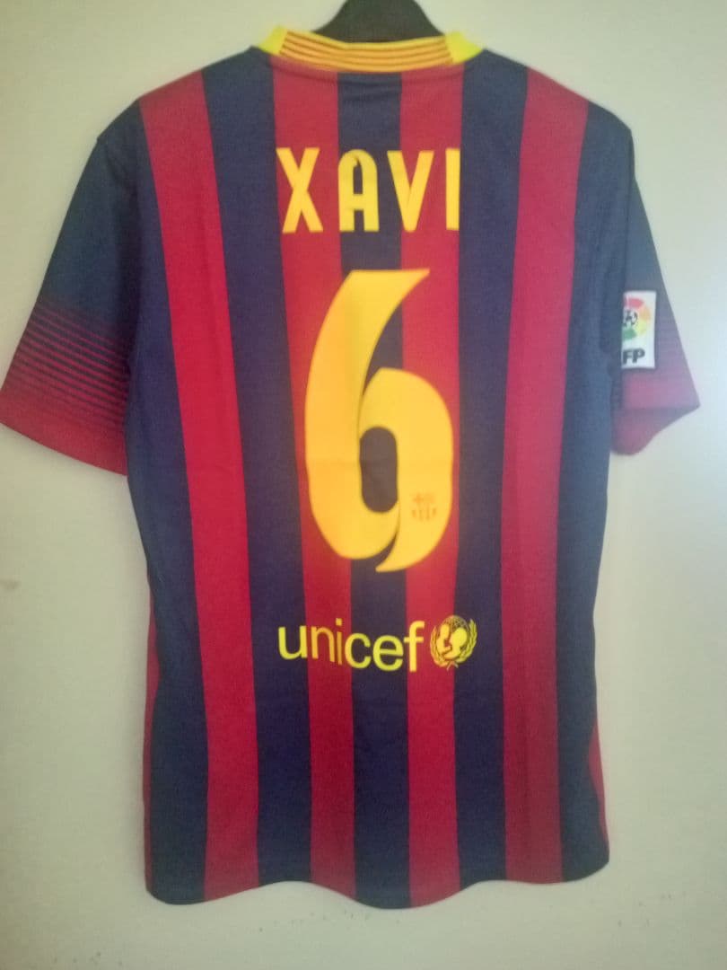 【★シャビ＃6★バルセロナ 2013-2014 ホームユニフォーム Sサイズ】