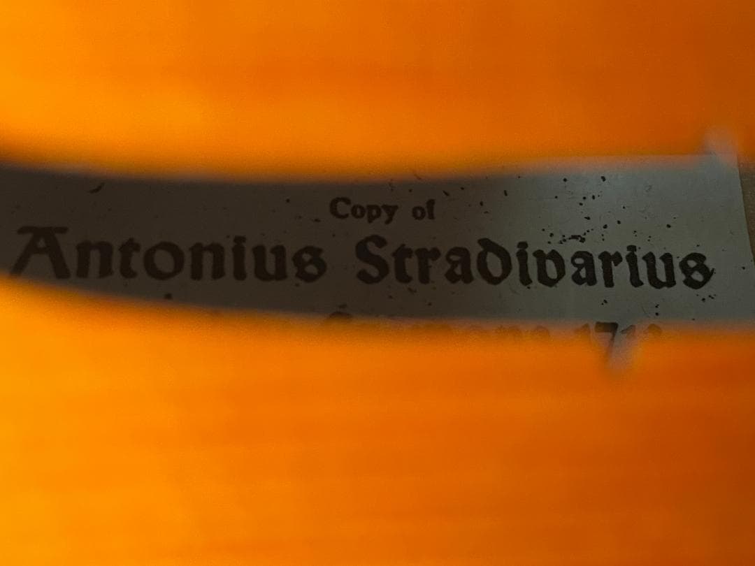 西ドイツ製 バイオリン 美しいワンピースバック ４／４サイズ 駒調整済み