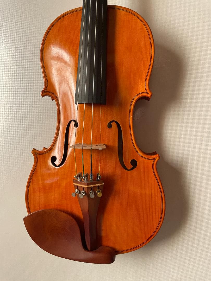 西ドイツ製 バイオリン 美しいワンピースバック ４／４サイズ 駒調整済み
