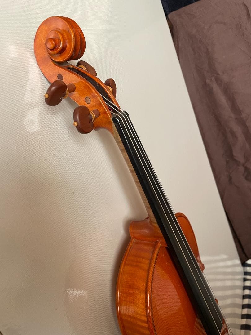 西ドイツ製 バイオリン 美しいワンピースバック ４／４サイズ 駒調整済み
