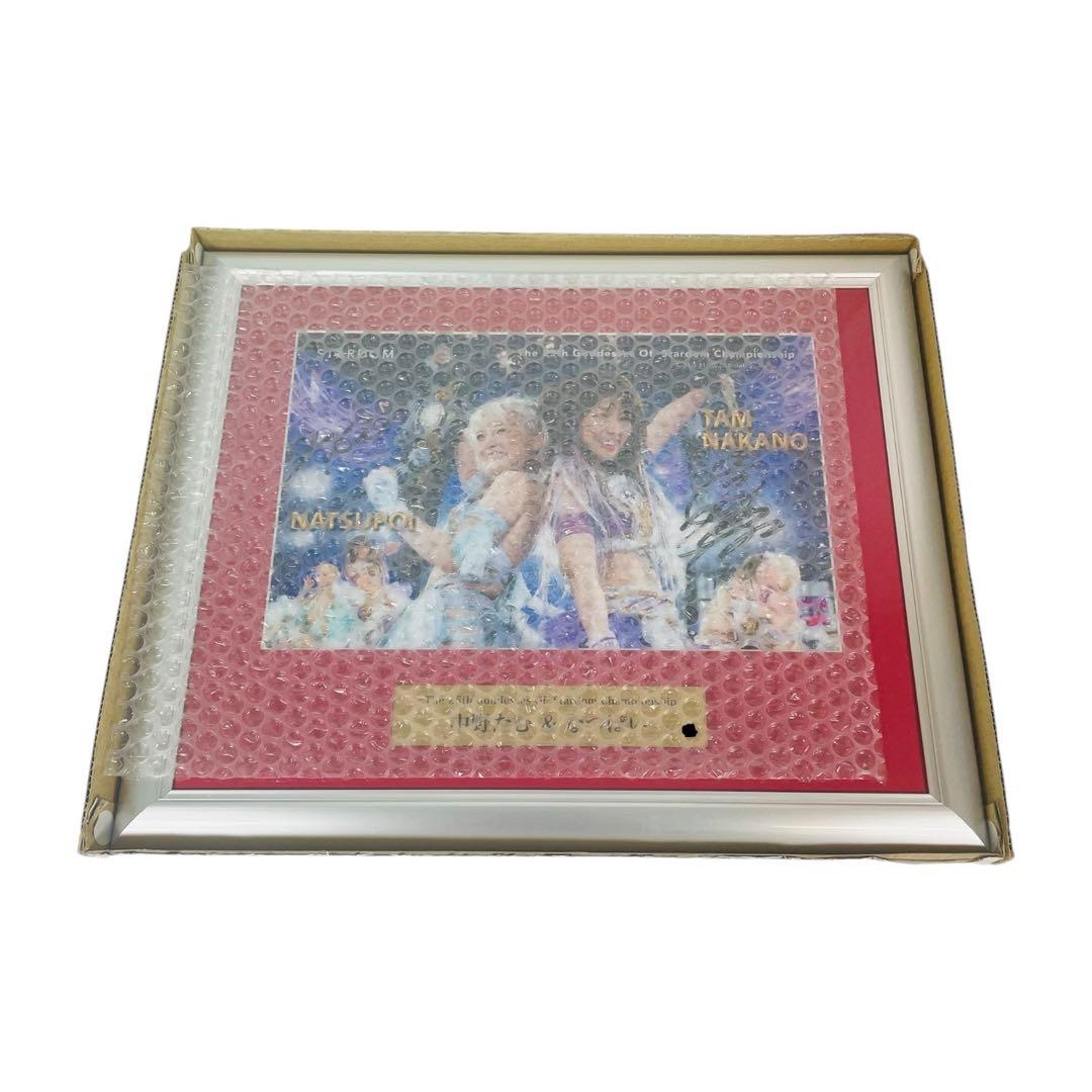 Stardom 中野たむ & なつぽい 直筆サイン入り 記念フォトフレーム