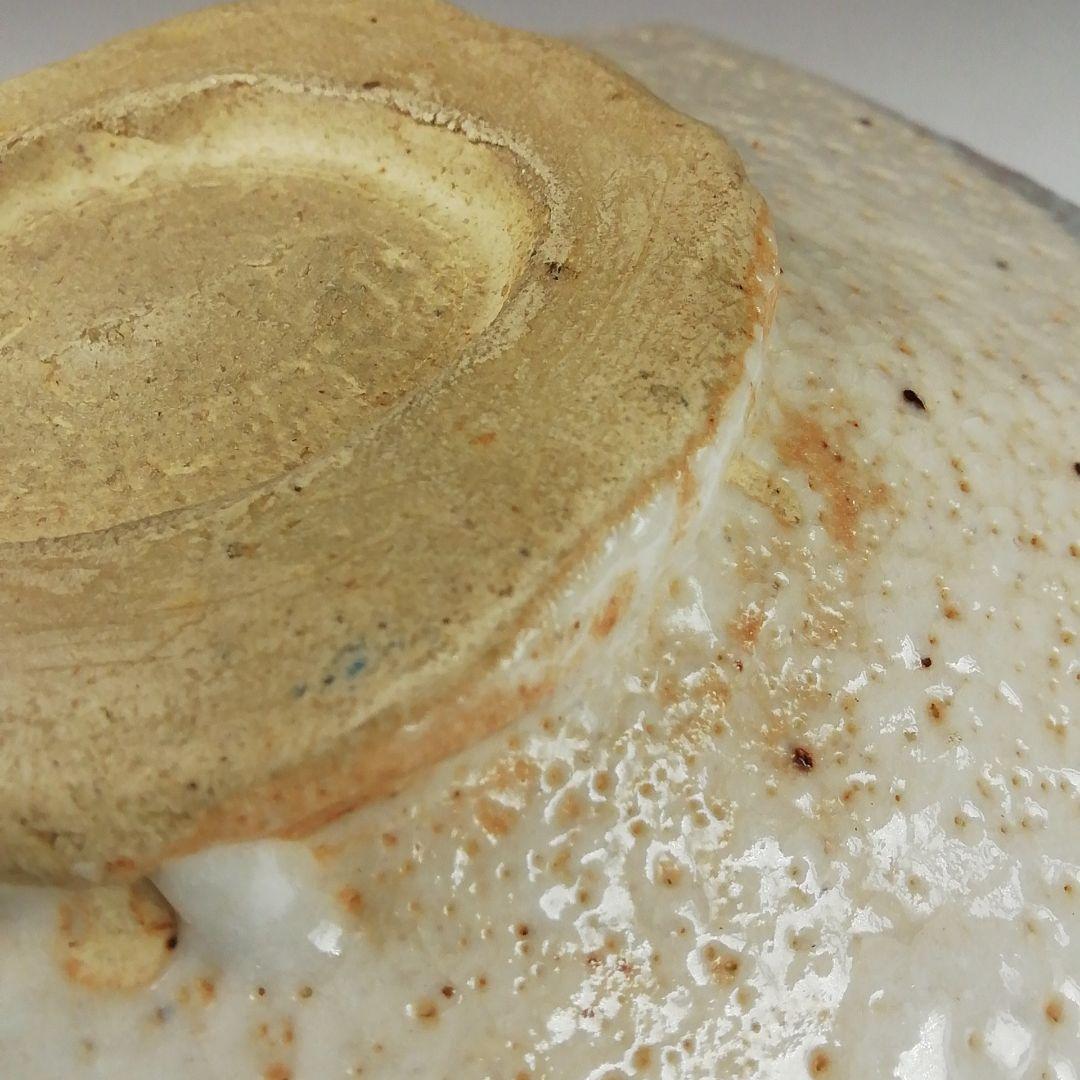 Ｔ４２４　茶碗　『倣　鼠志野　茶碗』『峯紅葉』『野中春清 造』　共箱　茶道具