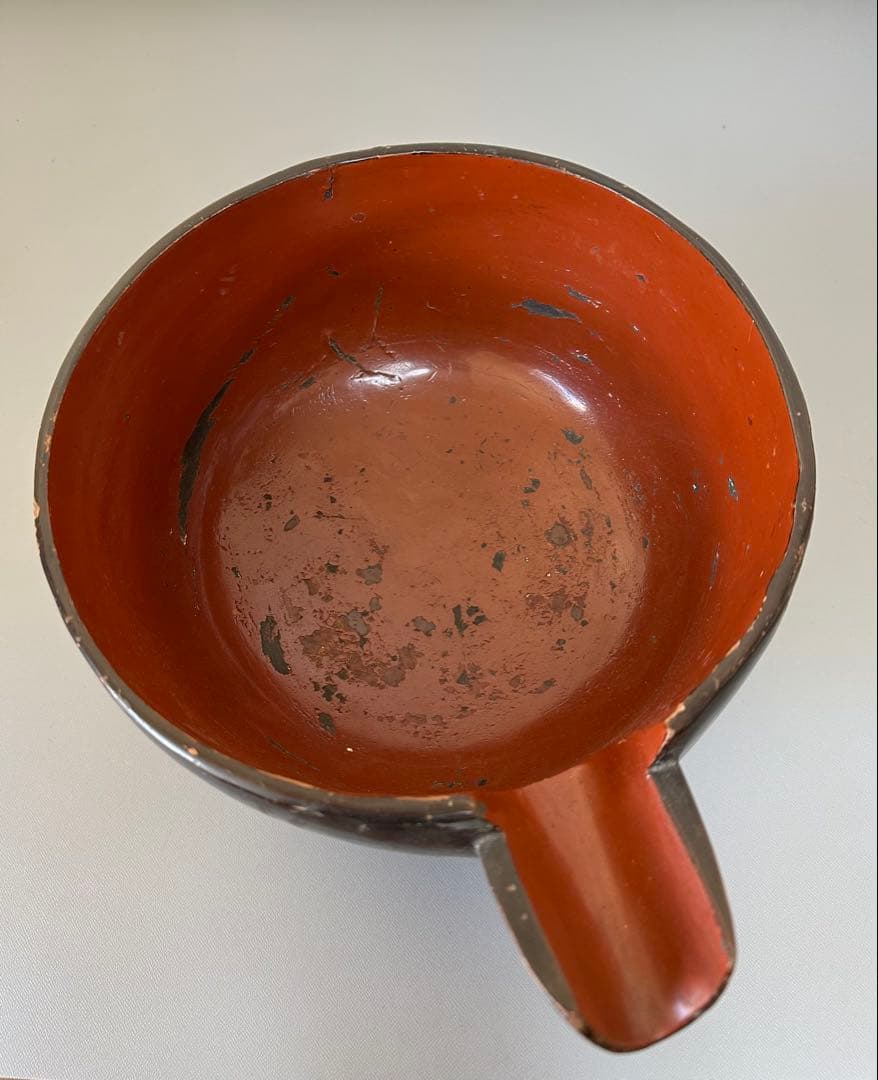 朽木　片口　酒上　酒器　漆器　江戸時代〜明治時代頃