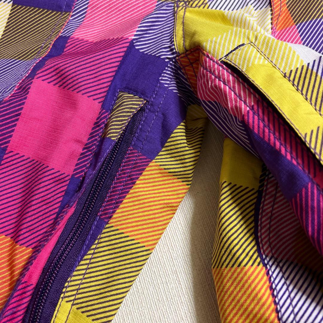 スノーボード　ピンク　ウェア　チェック柄　パンツ　セット