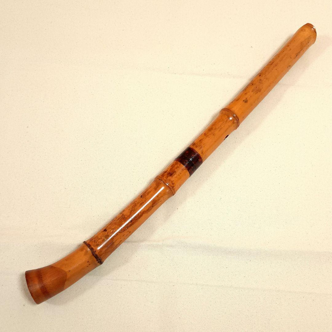 四郎管を思わせる老竹の曲管！爆鳴りの竹が鳴くような独特の音色の尺八！二尺管！