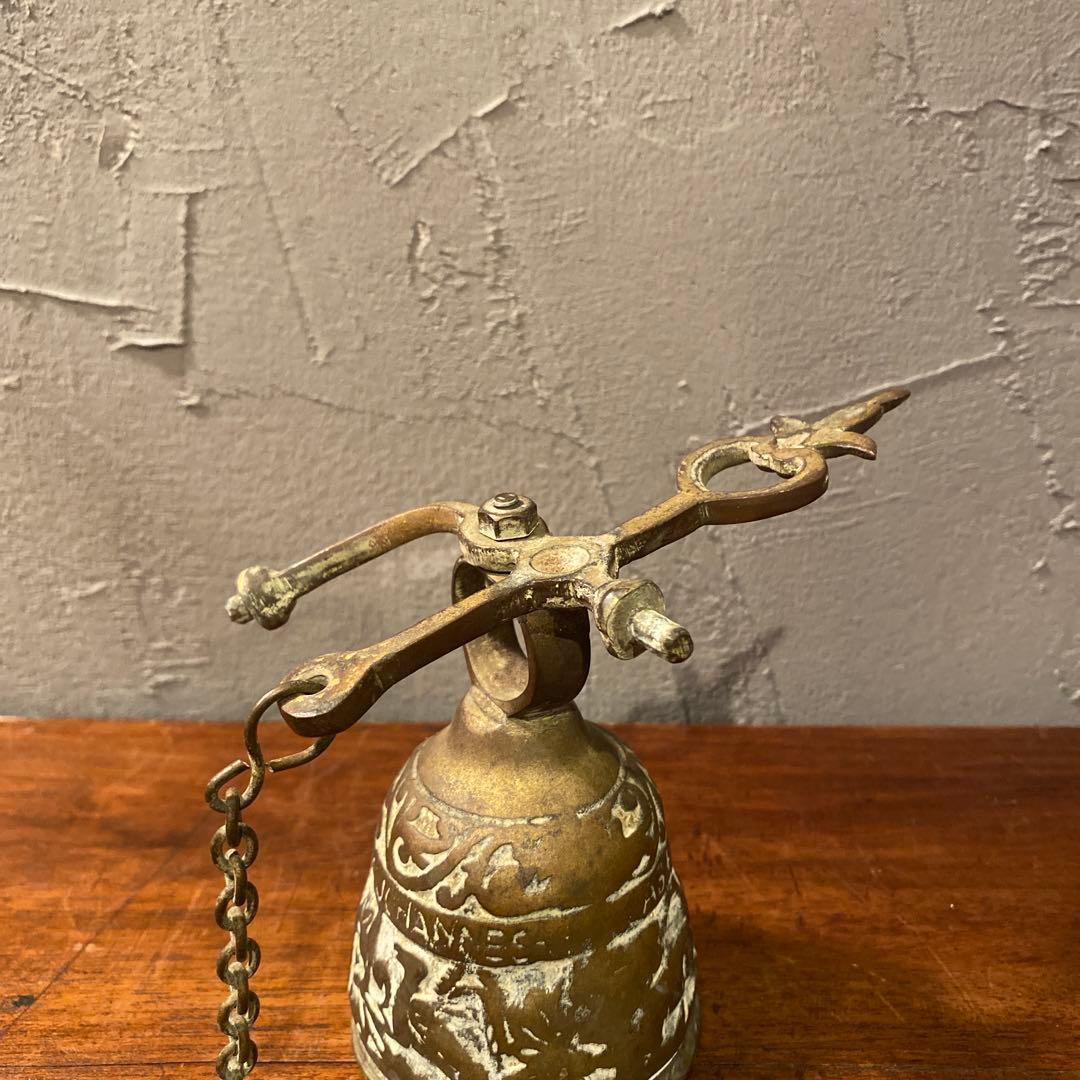 英国 アンティーク ドアベル 真鍮 ヴィンテージ インテリア コレクション