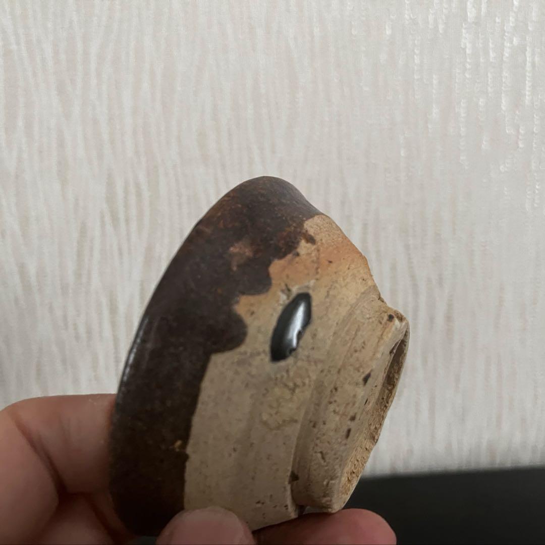 美濃鉄釉盃　江戸時代