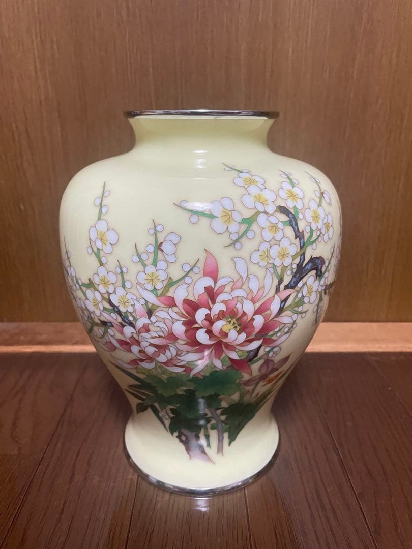 七宝焼　花瓶　美品