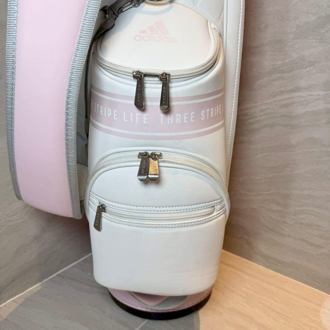 ADIDAS スリーストライプ　キャディバッグ