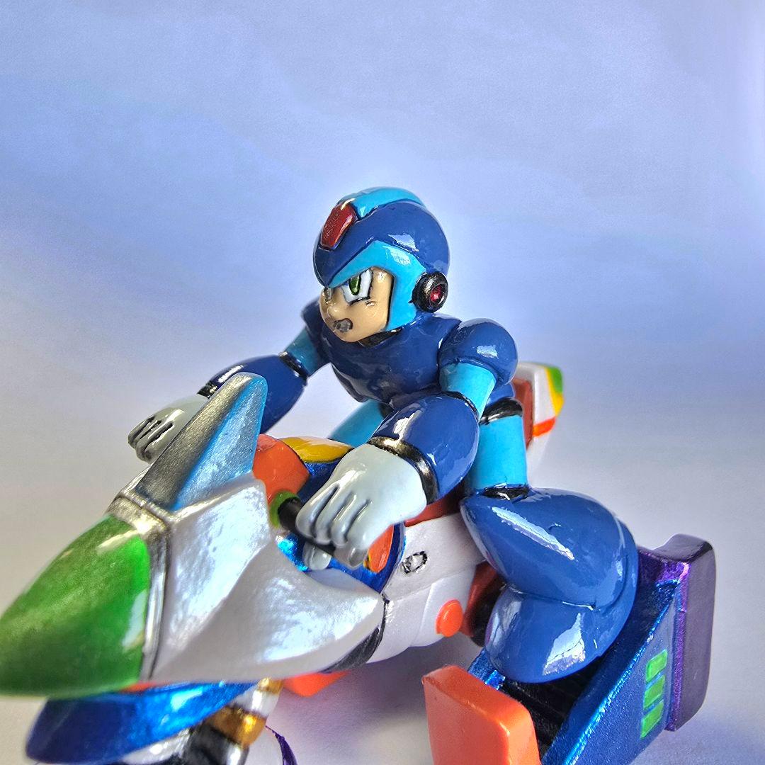 ライドチェイサー チェバル ロックマンX 消しゴム フィギュア 個人塗装品