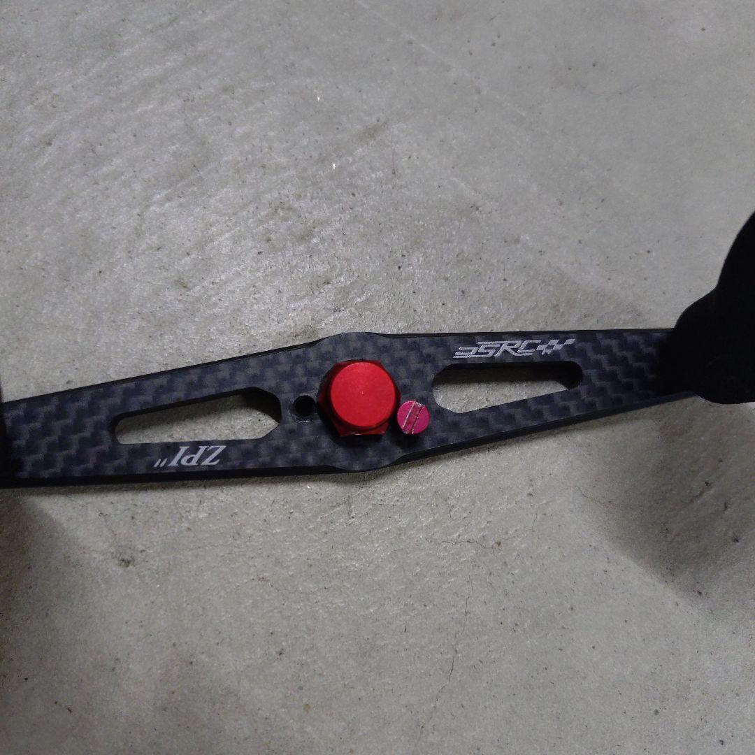 ZPI 　イナーシャ　ベイトリールカーボンハンドル 110ｍｍ　レッド/ブラック