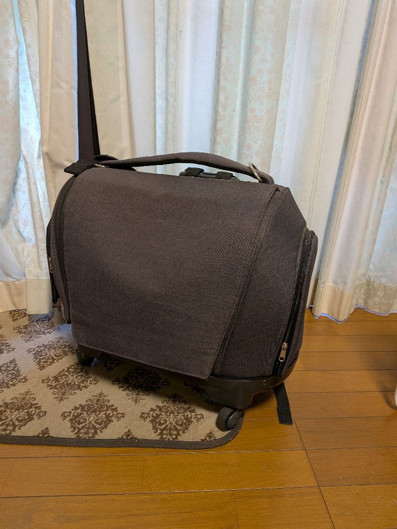 犬のキャリー&リュックOPPOキャリーmunaネイビーBKキャスター 4WAY