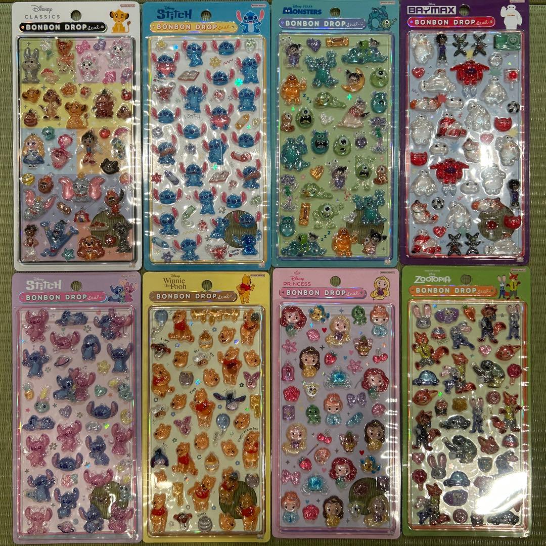 公式】 ディズニー ボンボンドロップシール 第2弾 全種 セット コンプリート
