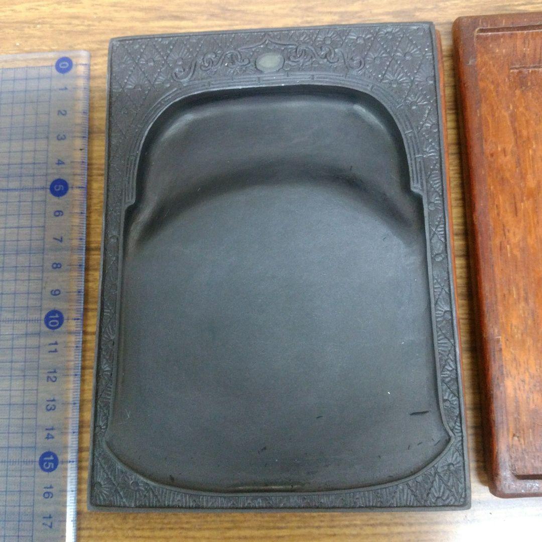 端渓硯　152x110x24mm 磨墨良好