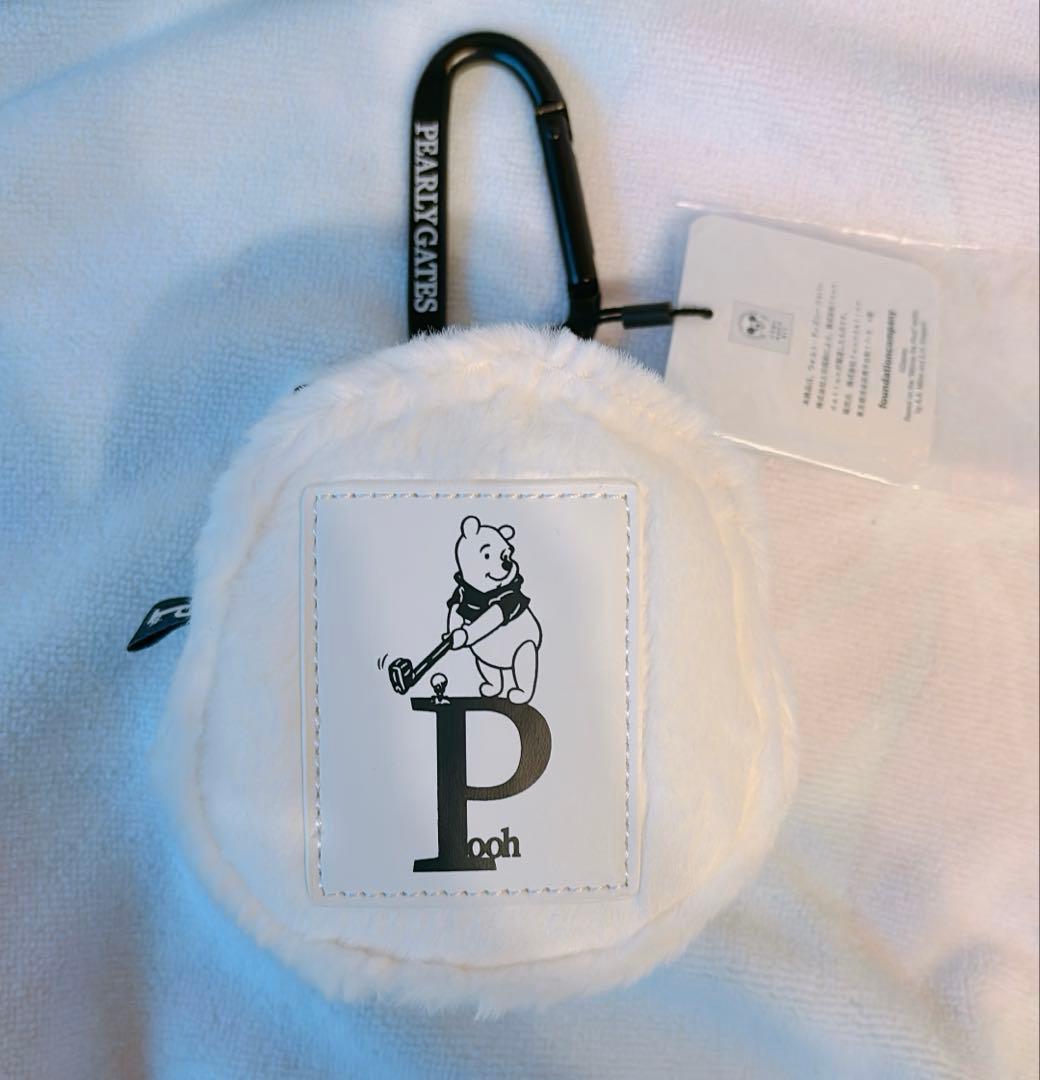 【新品】PEARLY GATES プーさん フェイクファー ボールポーチ
