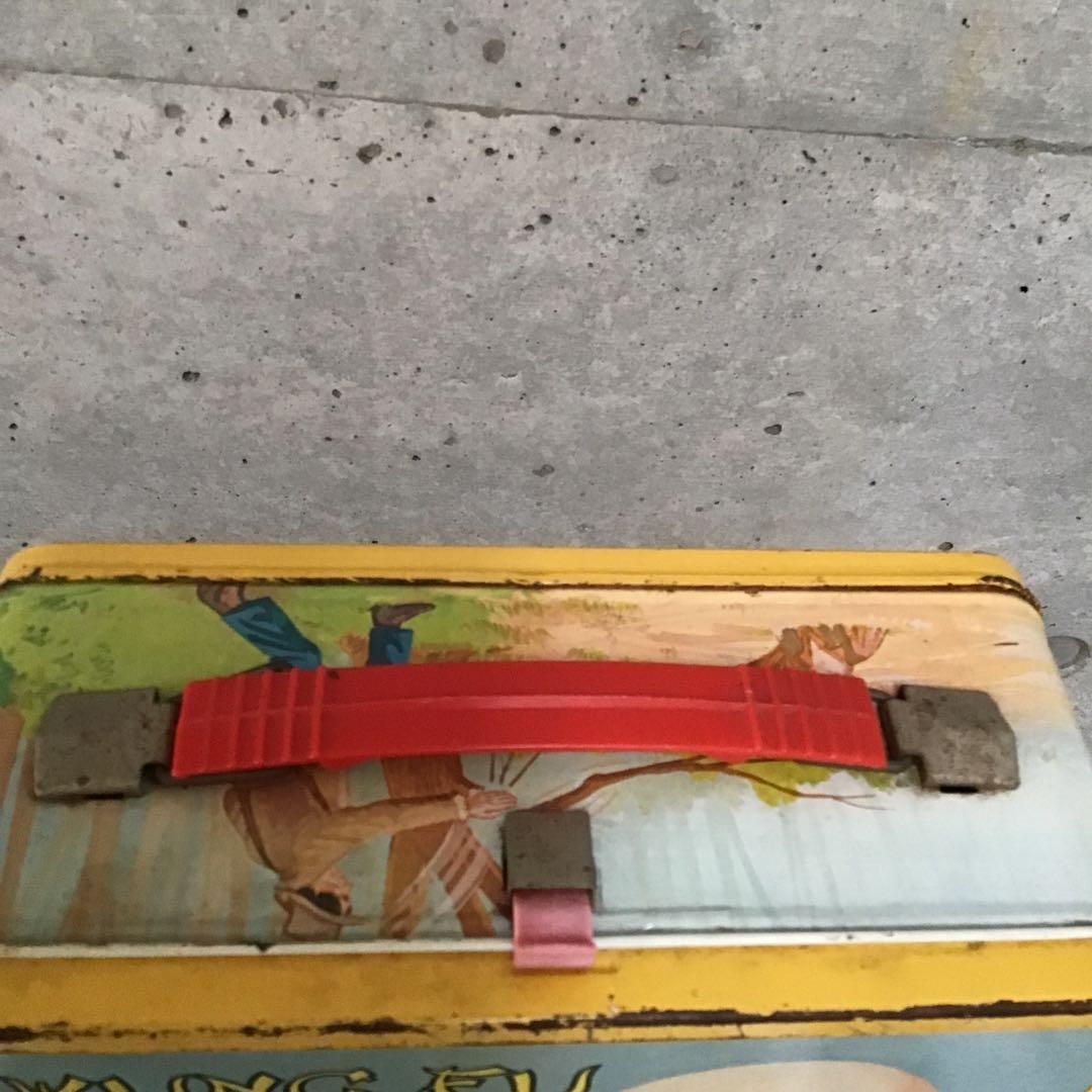 70s カンフー KUNG FU ブリキ ランチボックス ビンテージ