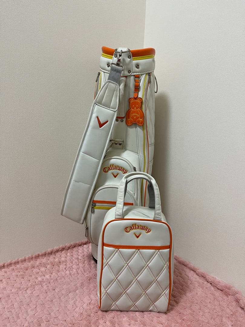 ほ*読様 Callaway ゴルフキャディバッグ と、シューズバック　2点セット