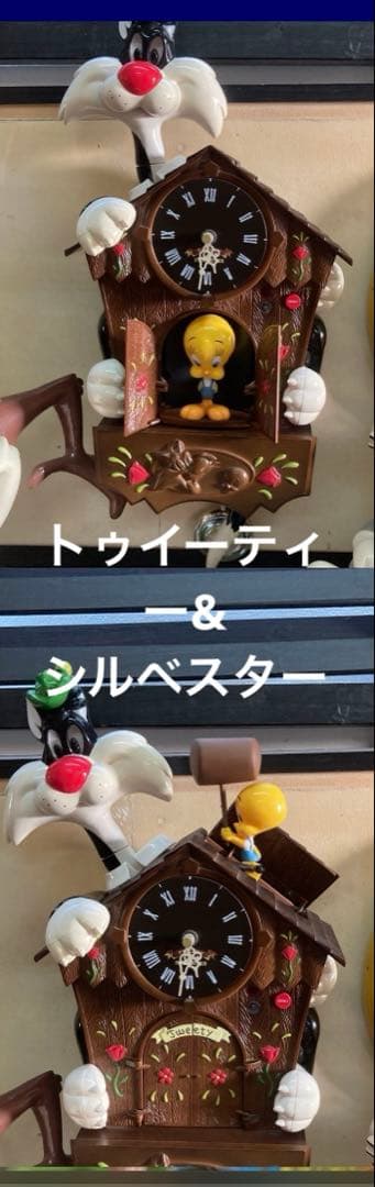 トゥイーティーシルベスター トーキングクロック　仕掛け時計　未使用コレクター商品