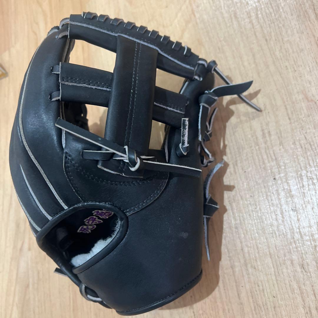 黒 レザー 硬式野球グローブ