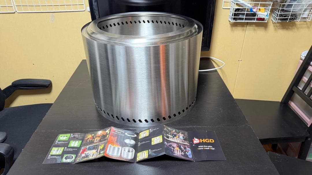 大型二次燃焼焚火台ストーブ ファイアーピット 新品未使用品