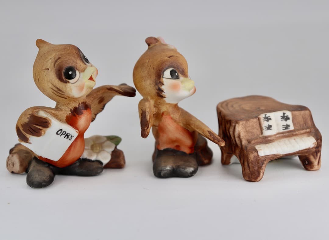 陶器製ジョセフ（ヨセフ・オリジナル）小さな可愛い小鳥の置物 6体セット