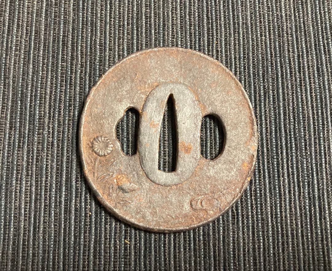 刀装具　薩摩鞘　脇差柄前　西南戦争期　蔵出し品