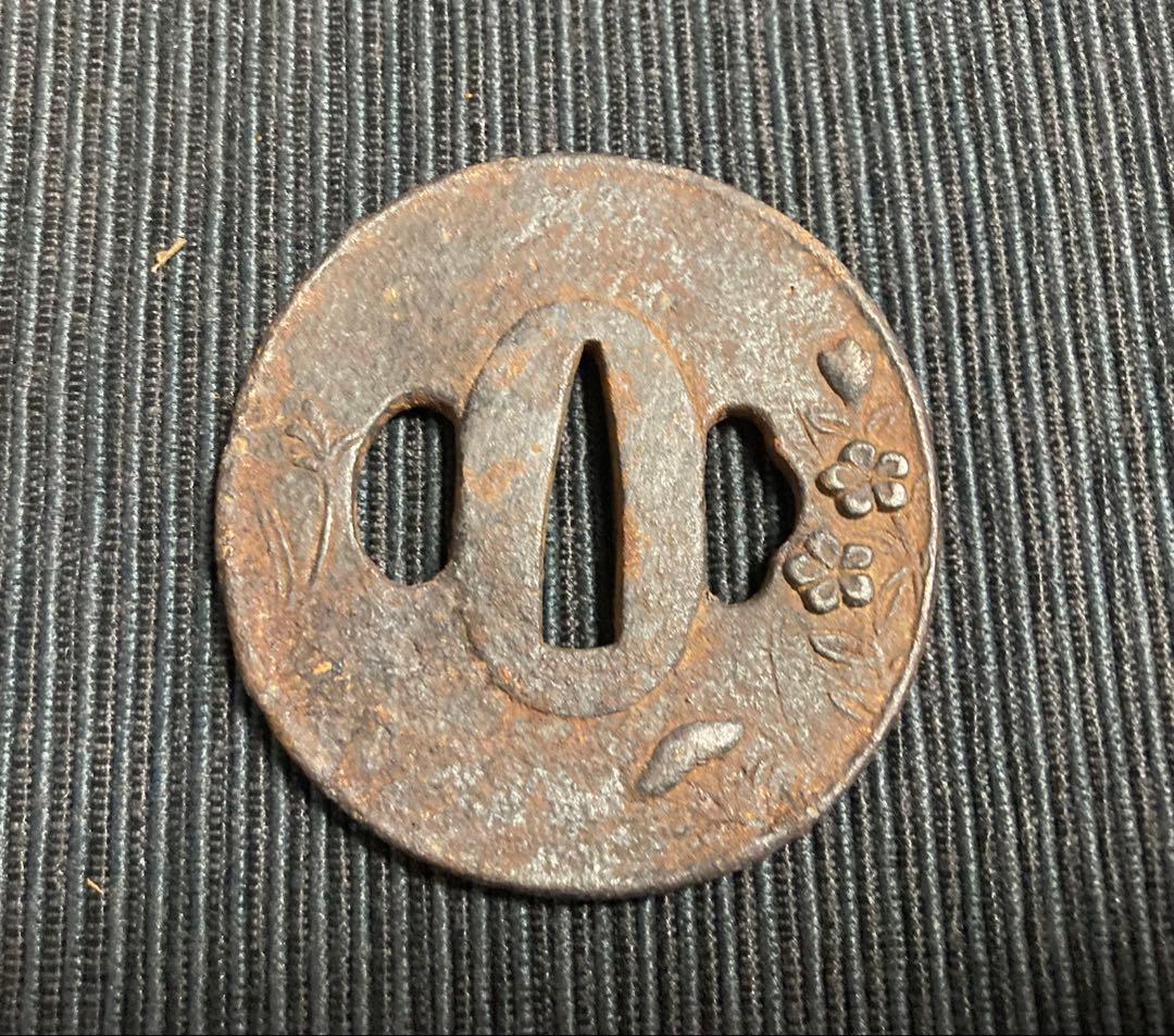 刀装具　薩摩鞘　脇差柄前　西南戦争期　蔵出し品