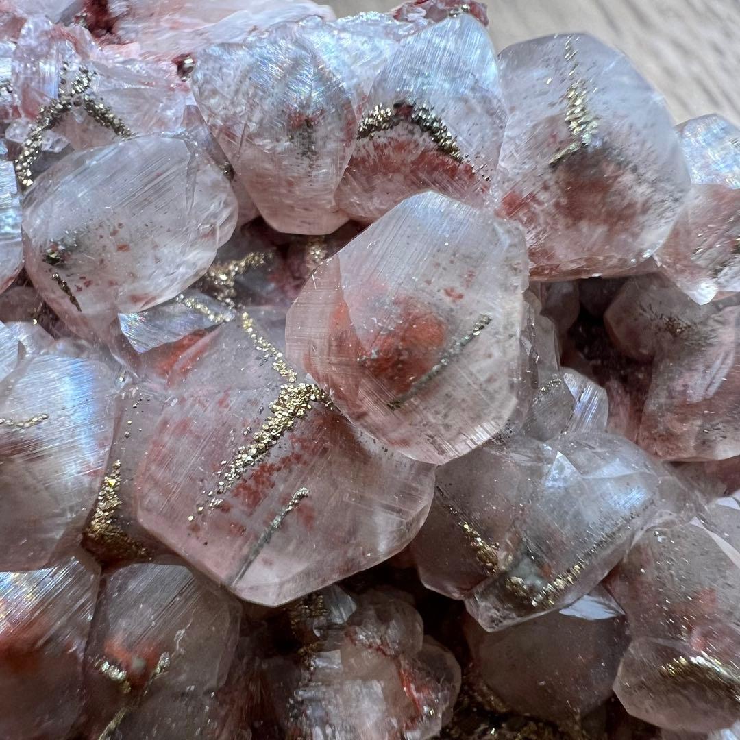 カルサイト パイライト ヘマタイト 共生 鉱物 標本 原石