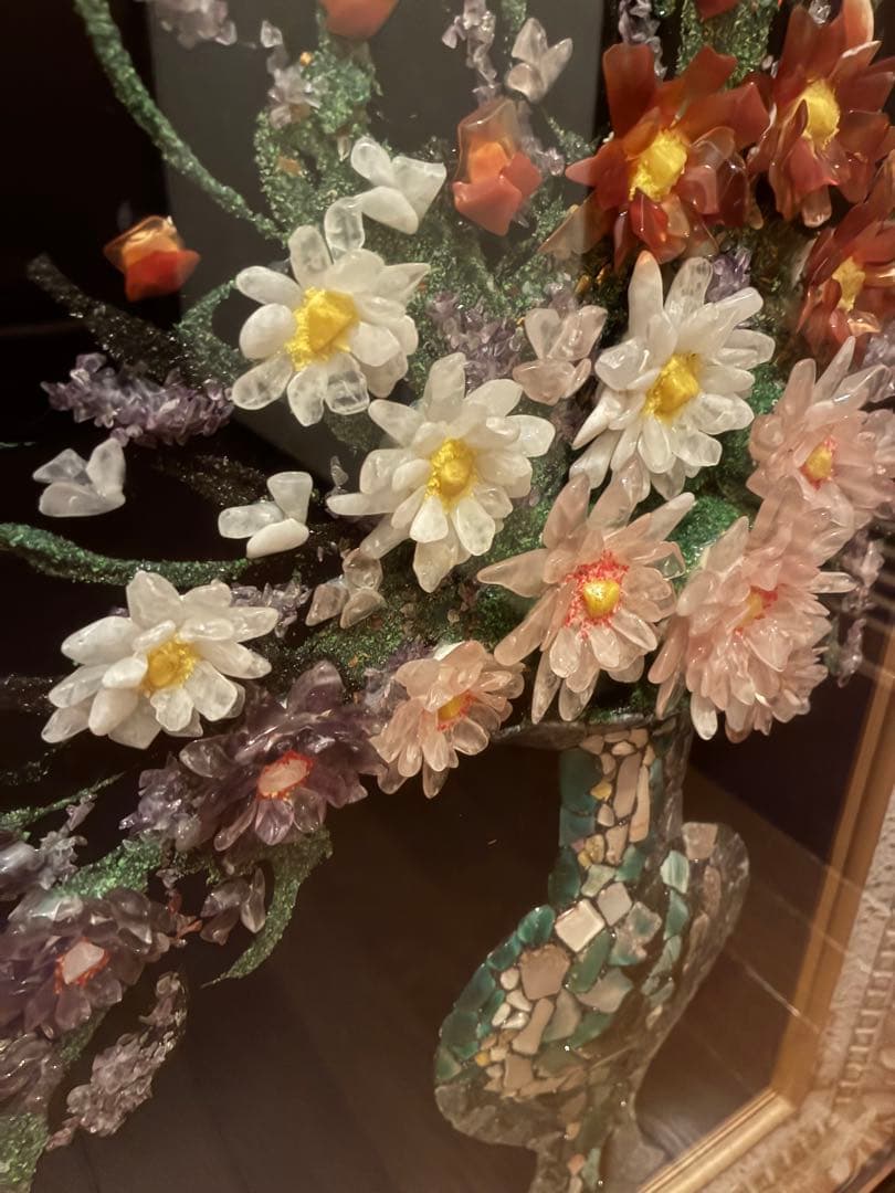 迫力の宝石画　貴石画　天然石　美術工芸品　昭和レトロ