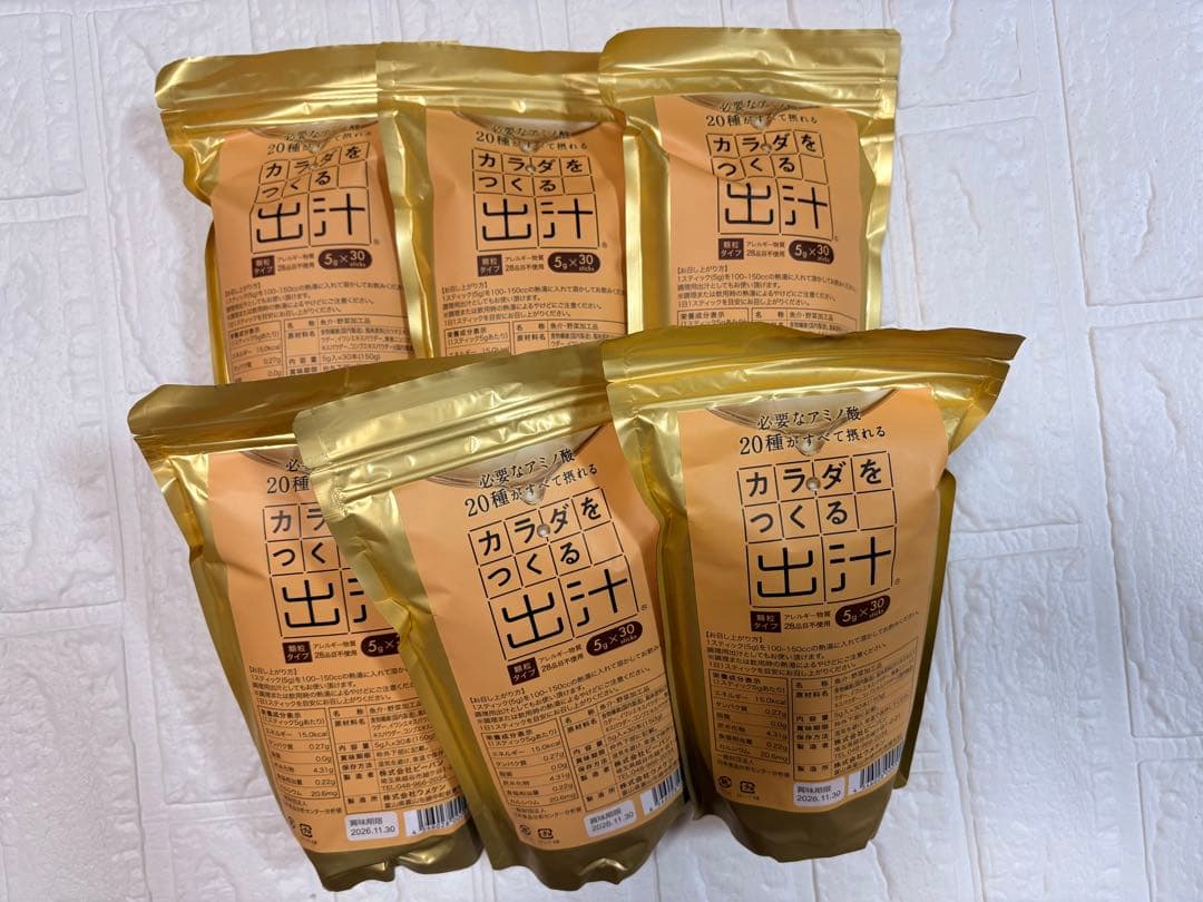 カラダをつくる出汁 5g×30スティックを6袋