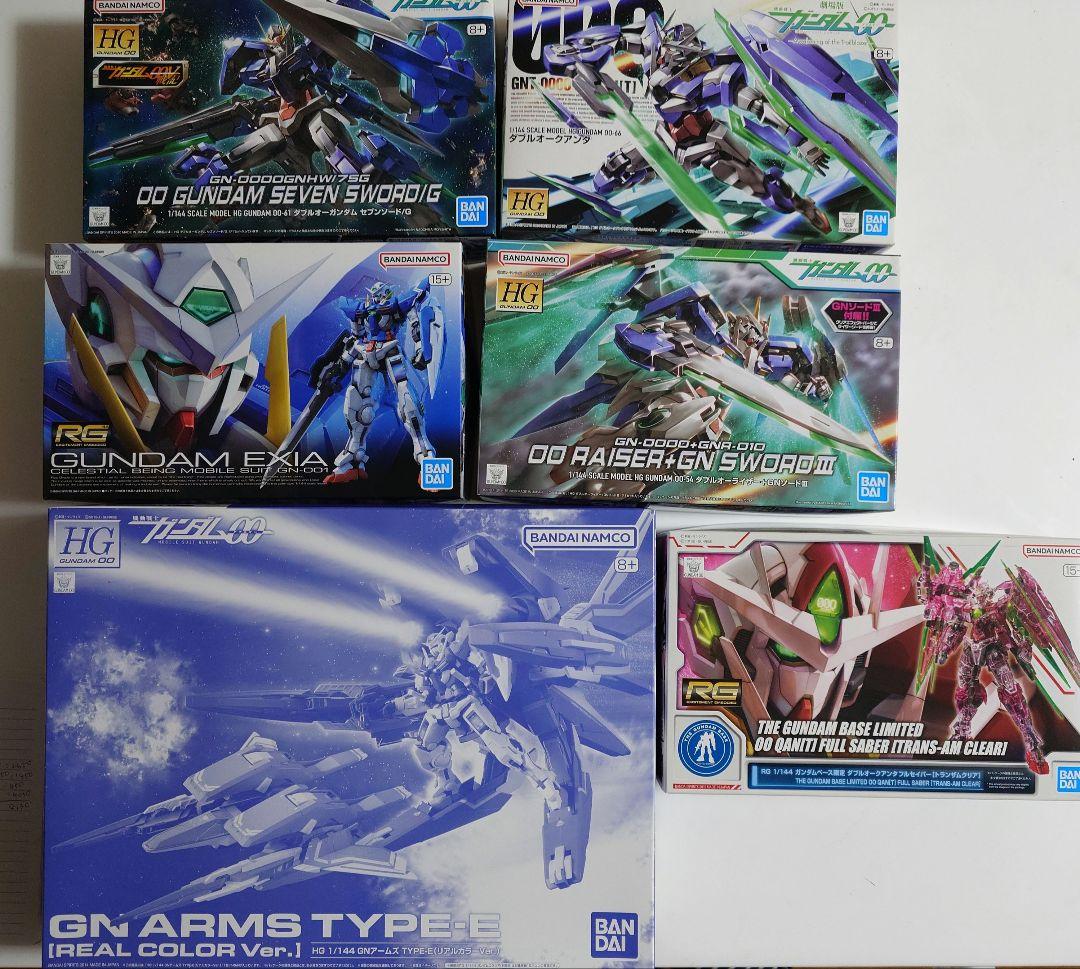 RG , HG ガンダムダブルオー系　まとめ売り