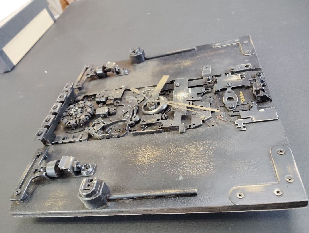 機械的時計内部構造アート　Ｔ01　スチールパンク