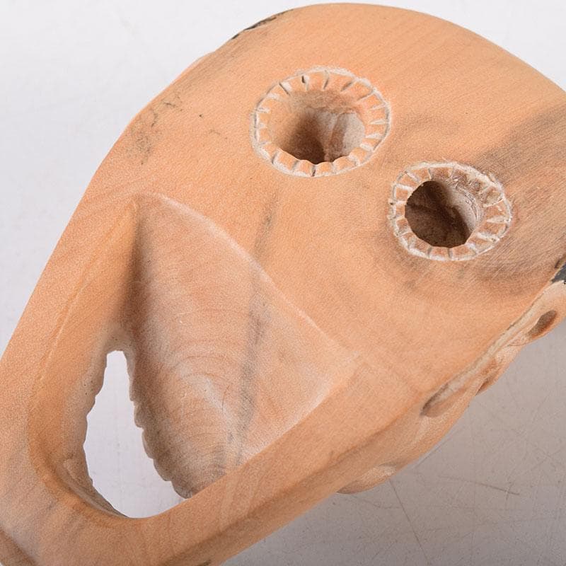 時代提げ物　木彫　面根付　能面　お面　般若面　C　8069