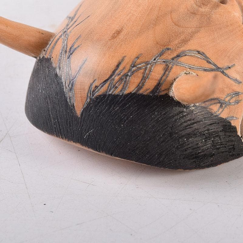 時代提げ物　木彫　面根付　能面　お面　般若面　C　8069