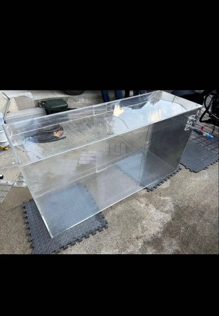 アクリル水槽 1500×750×500 厚み1センチ 引取り限定