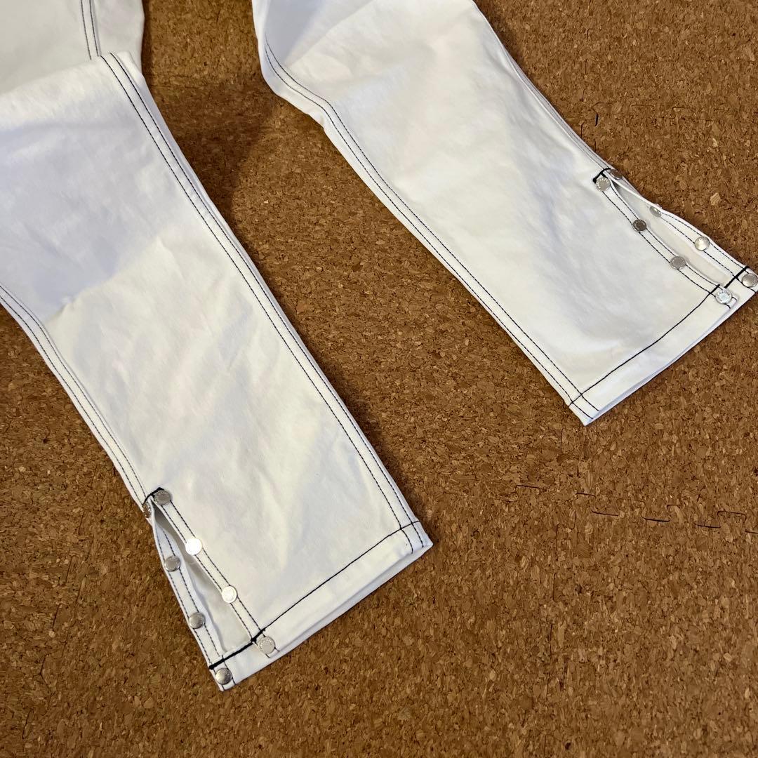 マーク&ロナ　デニム風パンツ　ホワイト36