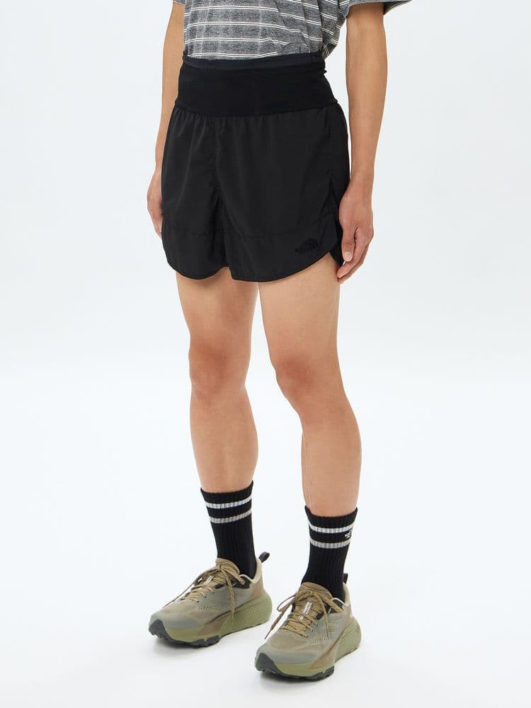 【新品M】ノースフェイス フリーランショーツ 黒 ブラック ランニング トレイル