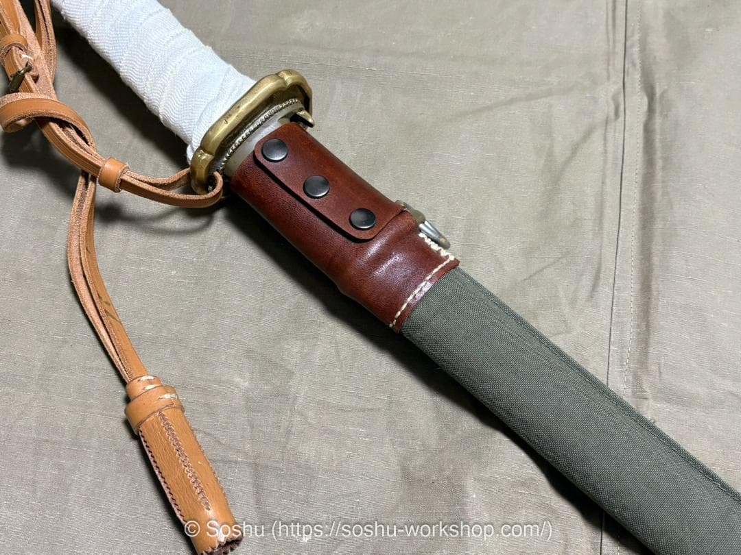 九五式軍刀用鞘覆 日本陸軍 曹長刀 鞘カバー 憲兵 騎兵